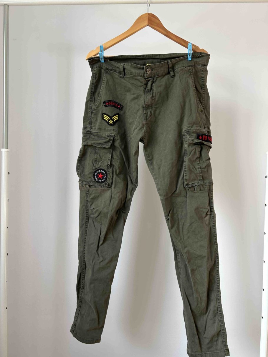 Cargo Pants Feat. Patches Green (MENS) Size S/M