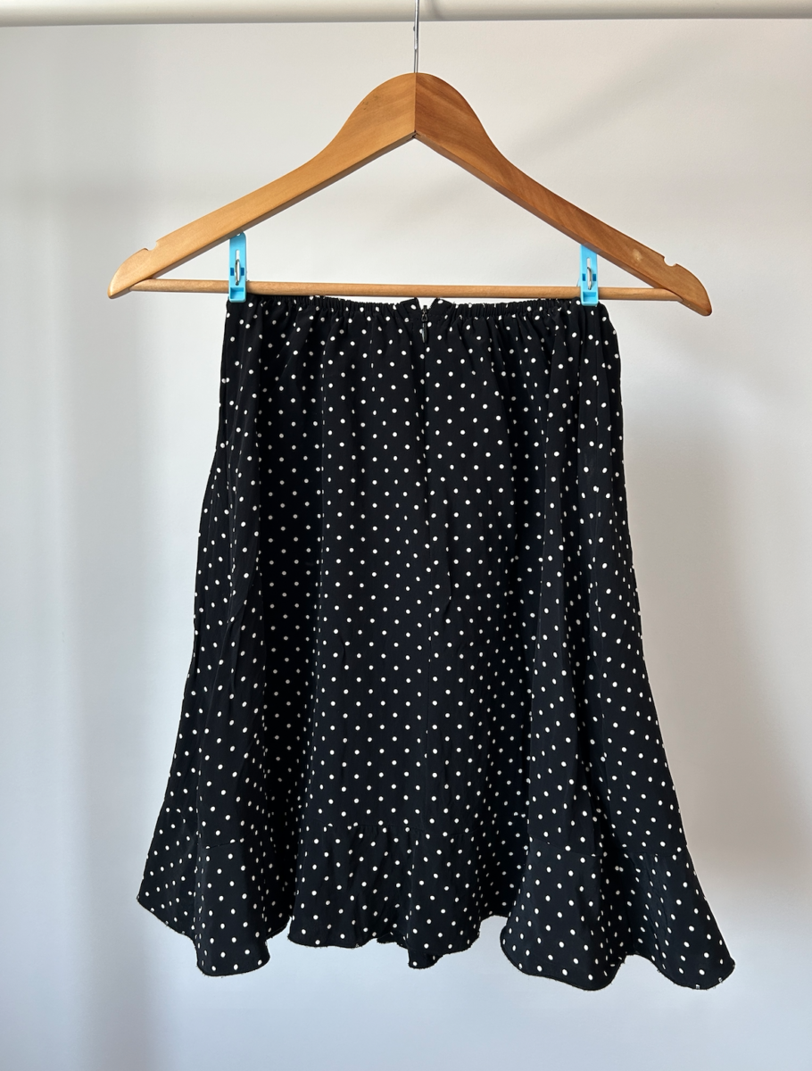 Viscose A-Line Polka Dot Printed Skirt | XXS - Image 2