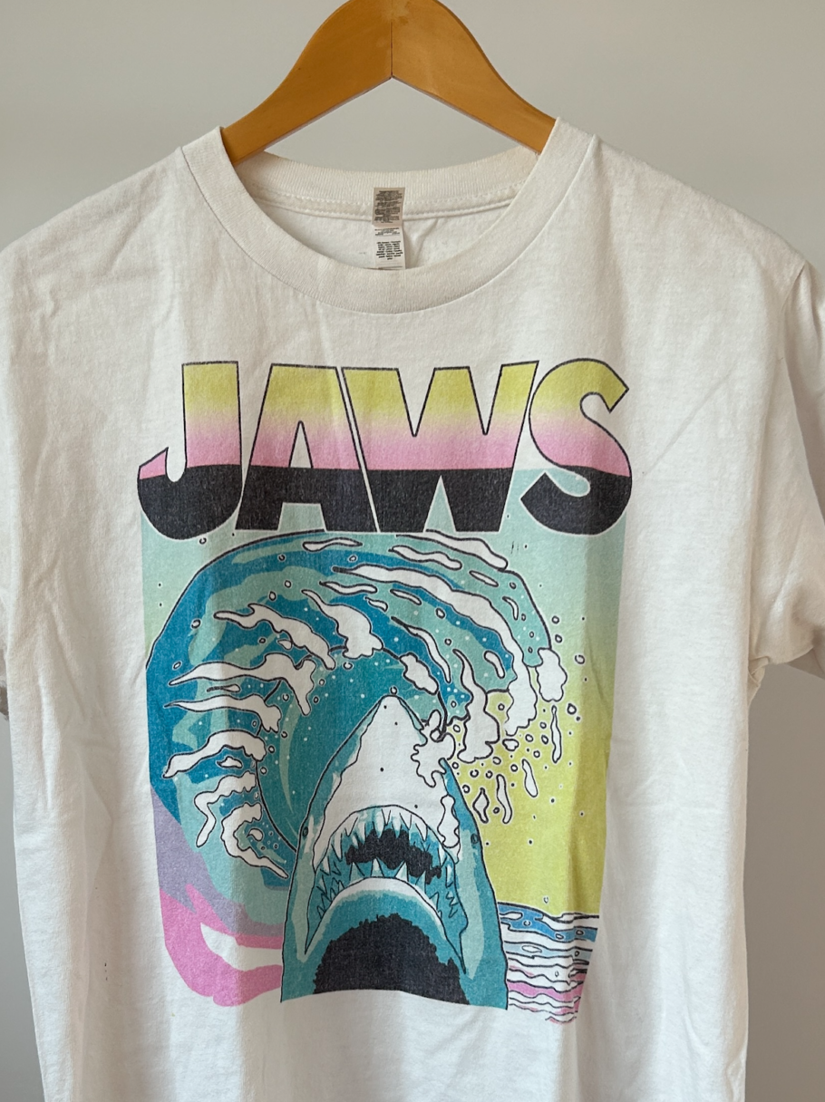 JAWS Graphic Tee Shirt 100% Cotton Men's M - Image 2