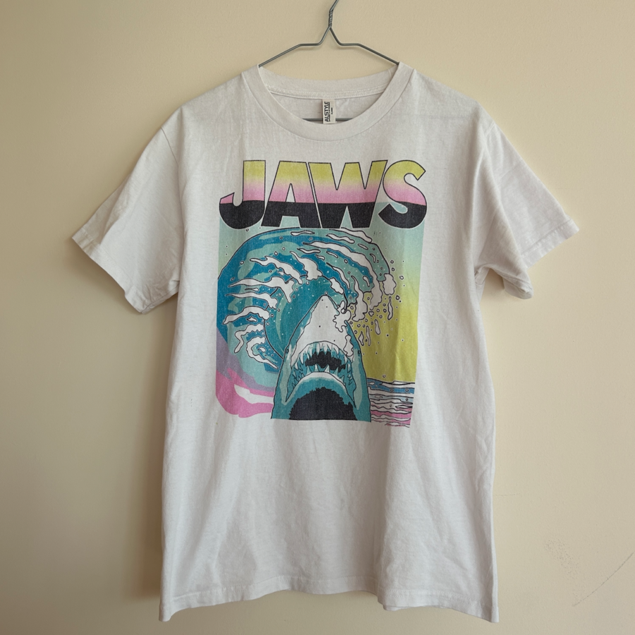 JAWS Graphic Tee Shirt 100% Cotton Men's M