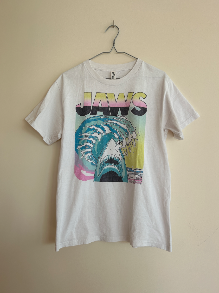JAWS Graphic Tee Shirt 100% Cotton Men's M