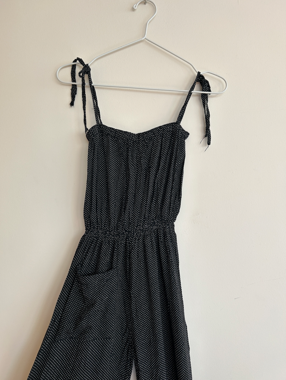 Summery Vintage Full-Length Jumpsuit Made in Greece | Small - Image 5