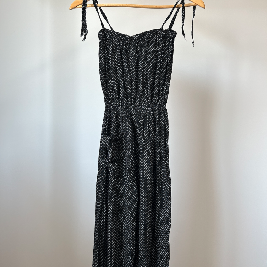 Summery Vintage Full-Length Jumpsuit Made in Greece | Small