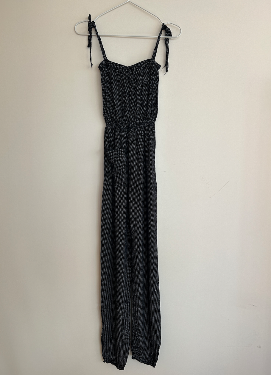 Summery Vintage Full-Length Jumpsuit Made in Greece | Small - Image 2