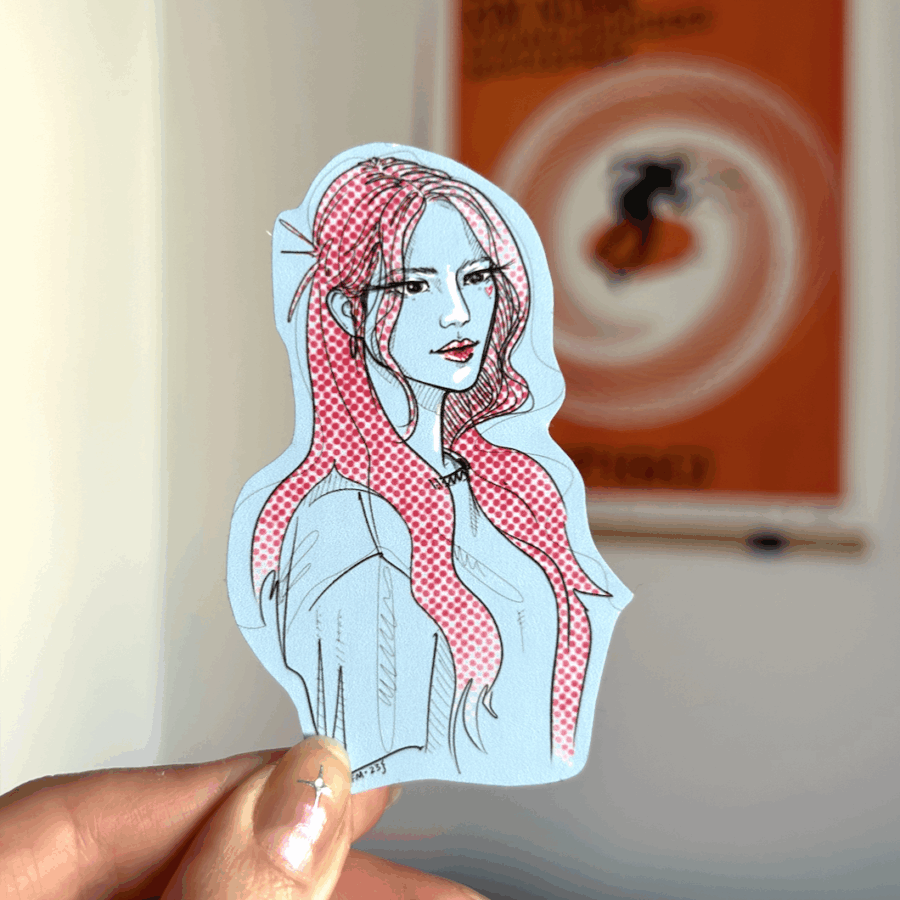 Comic Queen Idol Sticker