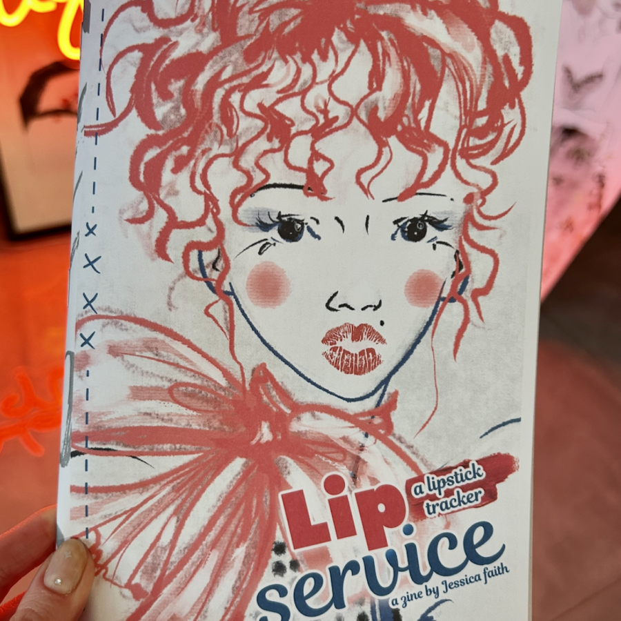 Lipstick Tracker Interactive Zine LIP SERVICE (+ 6 free stickers)